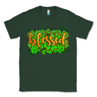 Sports Green blessed with  shamrocks Classic Tee - AdoDesignShop