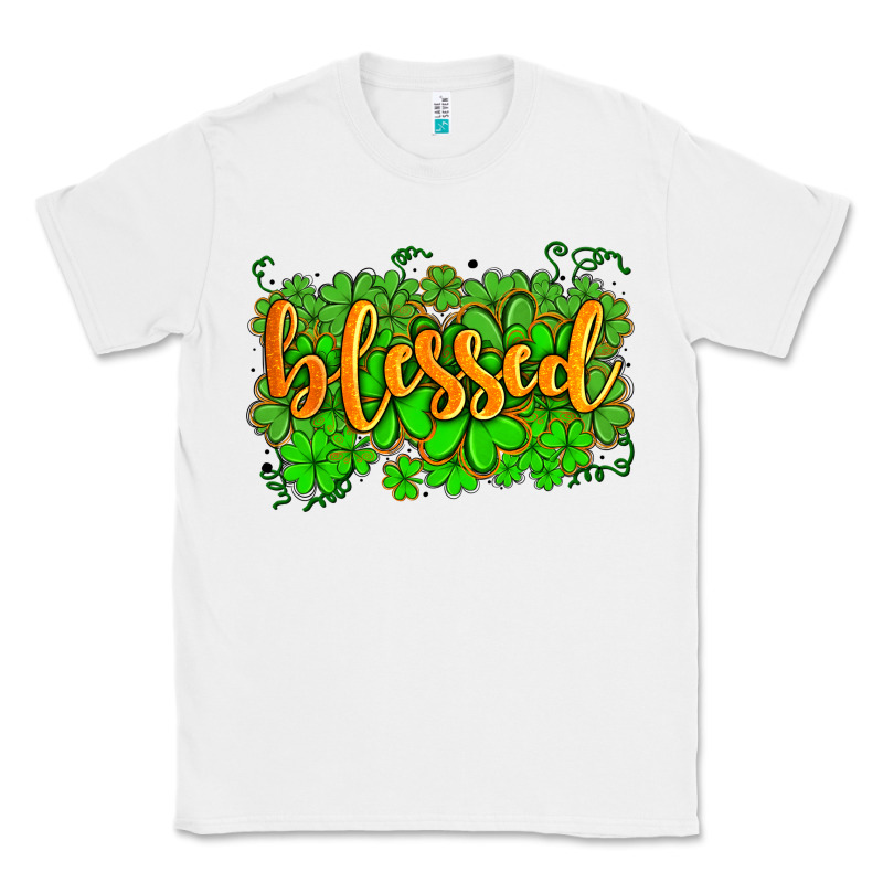 Blessed With  Shamrocks Classic Tee by AdoDesignShop | Teevron
