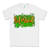 White blessed with  shamrocks Classic Tee - AdoDesignShop