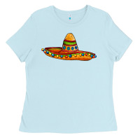 Baby Blue sombrero Ladies Tee - AdoDesignShop