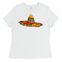 White sombrero Ladies Tee - AdoDesignShop