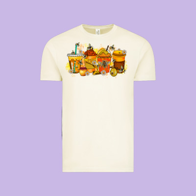Bee Drink Vintage Tee Designed By Racoondesign