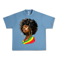 Pebble Blue juneteenth black women Urban Heavy Tee - HRA Design Shop