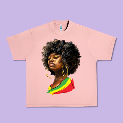 Juneteenth Black Women Urban Heavy Tee Designed By Hra Design Shop