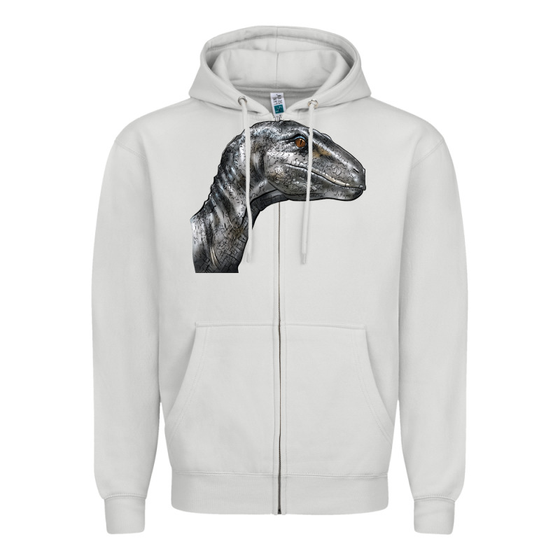 Velociraptor Face Zipper Hoodie by LillyAllenDesigns | Teevron