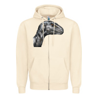 Sandshell Velociraptor Face Zipper Hoodie - LillyAllenDesigns