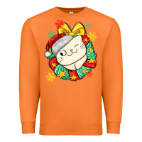 Carrot Christmas wreaths cat Premium Sweatshirt - MaliasSmallBusiness