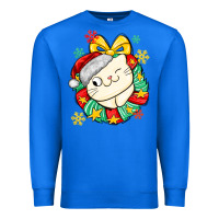 True Royal Christmas wreaths cat Premium Sweatshirt - MaliasSmallBusiness
