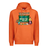Carrot 100 days smarter 100 dias mas brillante Premium Hoodie - SublimationCraftShop