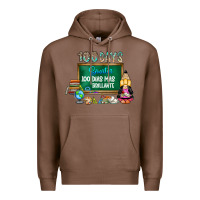 100 Days Smarter 100 Dias Mas Brillante Premium Hoodie | Teevron