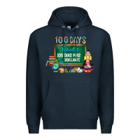 Navy 100 days smarter 100 dias mas brillante Premium Hoodie - SublimationCraftShop