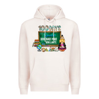 Pale Pink 100 days smarter 100 dias mas brillante Premium Hoodie - SublimationCraftShop