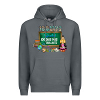 Rock 100 days smarter 100 dias mas brillante Premium Hoodie - SublimationCraftShop