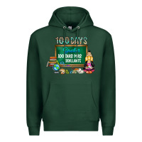 Sports Green 100 days smarter 100 dias mas brillante Premium Hoodie - SublimationCraftShop