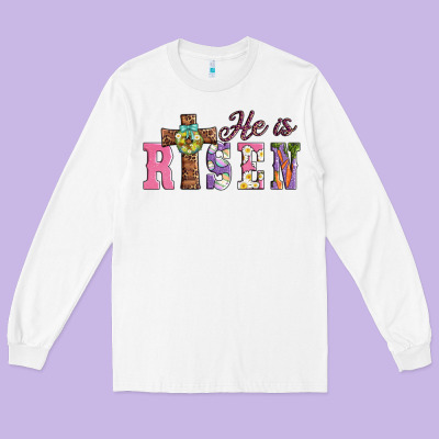 Easter He ıs Risen Long Sleeve Tee Designed By Adodesignshop
