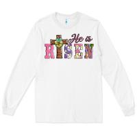 White easter he ıs risen Long Sleeve Tee - AdoDesignShop