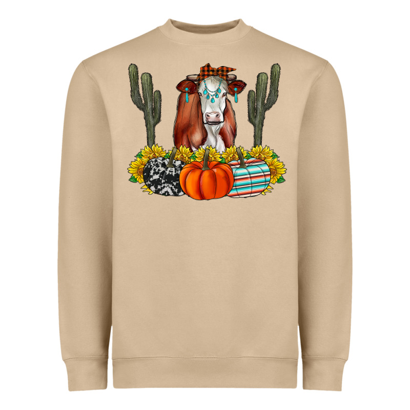 Fall Cow Heavyweight Sweatshirt by CowhideDigitalArt | Teevron