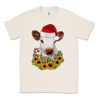 Natural calf sunflower christmas Classic Tee - JahusDesignShop