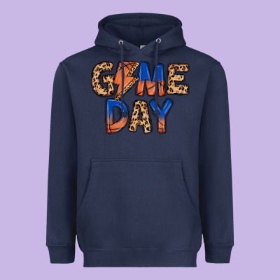Game Day Basketball Heavyweight Hoodie Designed By Maliassmallbusiness