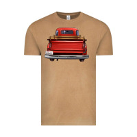 Vintage Camel western red truck back view Vintage Tee - FaDigitalArtStudio