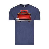 Western Red Truck Back View Vintage Tee | Teevron