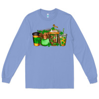 Longhaired Cow St Patricks Coffee Long Sleeve Tee | Teevron