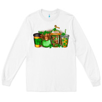 White longhaired cow st patricks coffee Long Sleeve Tee - Jasminsmagicworld