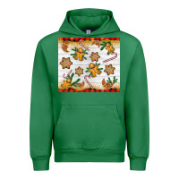 Emerald Christmas gingerbread cookies and candy cane Urban Hoodie - NancyCooperArtShop