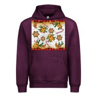 Mauve Wine Christmas gingerbread cookies and candy cane Urban Hoodie - NancyCooperArtShop