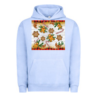 Pigment Grape Ice Christmas gingerbread cookies and candy cane Urban Hoodie - NancyCooperArtShop