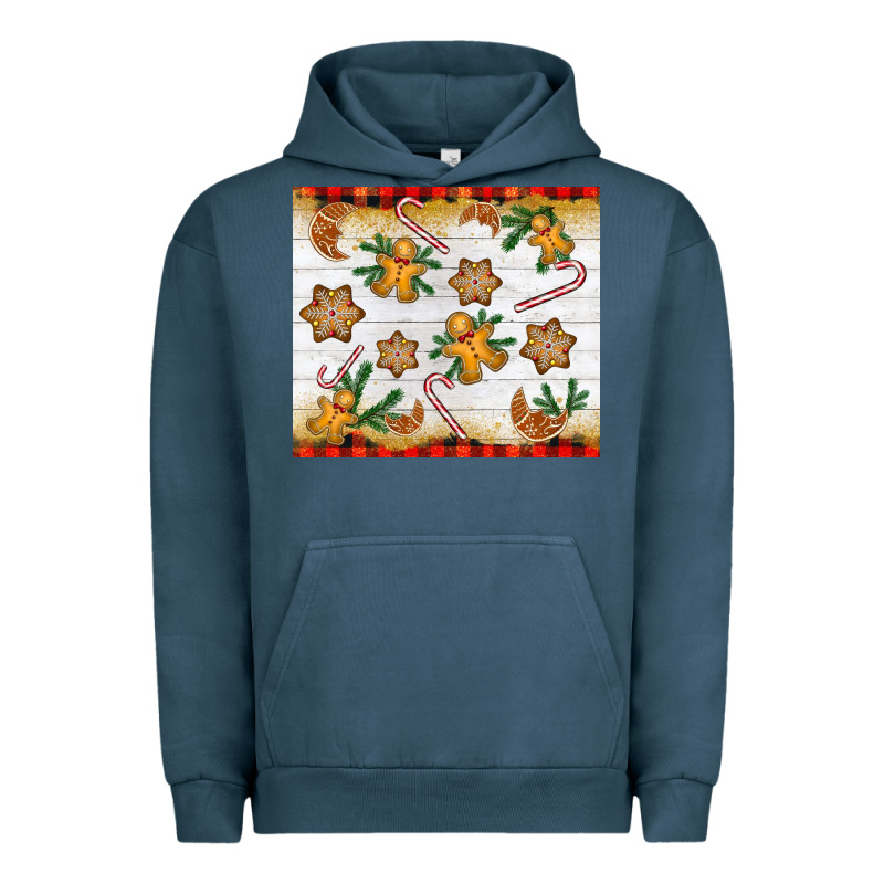 Christmas Gingerbread Cookies And Candy Cane Urban Hoodie by NancyCooperArtShop | Teevron
