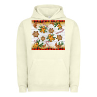 Pigment Pistachio Christmas gingerbread cookies and candy cane Urban Hoodie - NancyCooperArtShop
