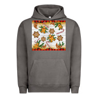Pigment Tornado Christmas gingerbread cookies and candy cane Urban Hoodie - NancyCooperArtShop