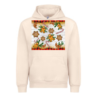 Sandshell Christmas gingerbread cookies and candy cane Urban Hoodie - NancyCooperArtShop