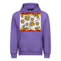 Tulip Christmas gingerbread cookies and candy cane Urban Hoodie - NancyCooperArtShop