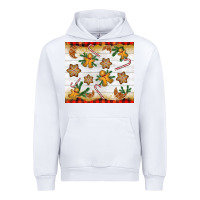 White Christmas gingerbread cookies and candy cane Urban Hoodie - NancyCooperArtShop