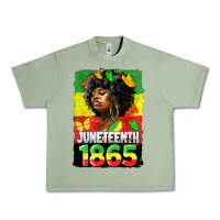 Oil Green juneteenth 1865 black freedom Urban Heavy Tee - HRA Design Shop