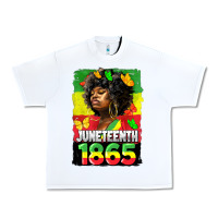 White juneteenth 1865 black freedom Urban Heavy Tee - HRA Design Shop