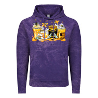 Cloud Purple bumble bee coffee cups Vintage Hoodie - Zillion Design Studio