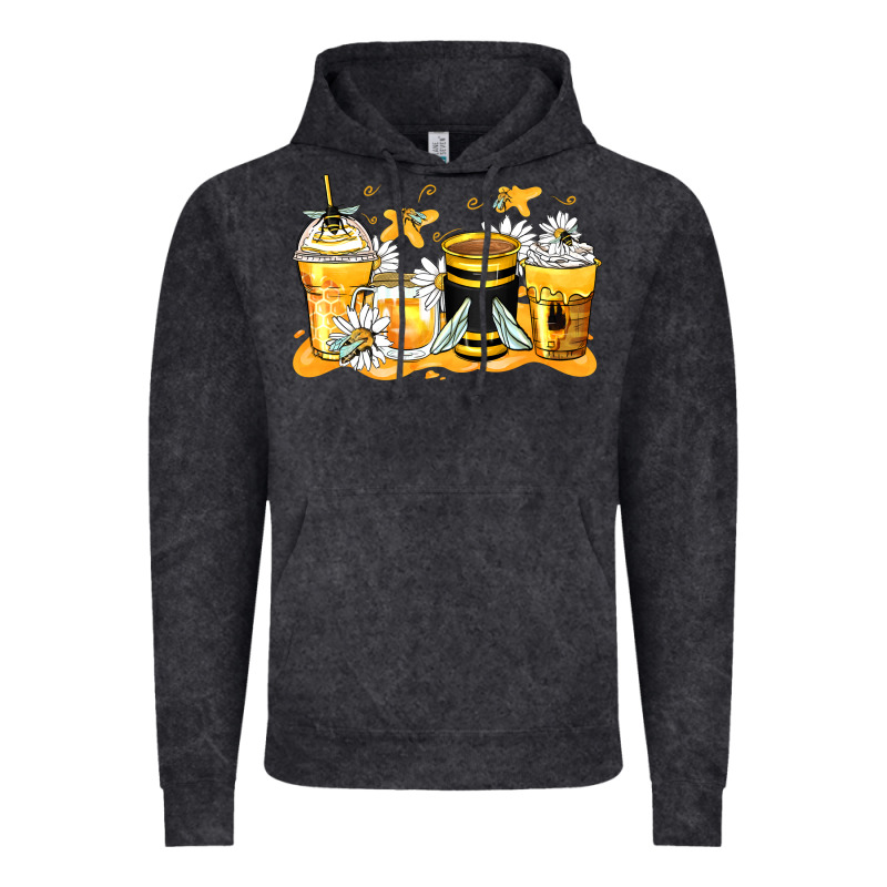 Bumble Bee Coffee Cups Vintage Hoodie by Zillion Design Studio | Teevron