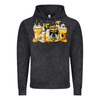 Vintage Black bumble bee coffee cups Vintage Hoodie - Zillion Design Studio