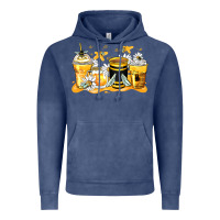 Vintage Denim bumble bee coffee cups Vintage Hoodie - Zillion Design Studio