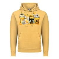 Vintage Mustard bumble bee coffee cups Vintage Hoodie - Zillion Design Studio