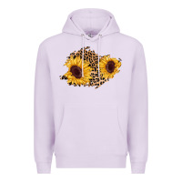Lilac sunflower leopard patch Premium Hoodie - AdoDesignShop