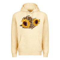 Pina Colada sunflower leopard patch Premium Hoodie - AdoDesignShop