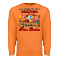 Carrot all i want for christmas is pan dulce Premium Sweatshirt - MaliasSmallBusiness