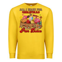 Lemon all i want for christmas is pan dulce Premium Sweatshirt - MaliasSmallBusiness