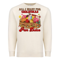 Sandshell all i want for christmas is pan dulce Premium Sweatshirt - MaliasSmallBusiness