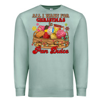 Seafoam all i want for christmas is pan dulce Premium Sweatshirt - MaliasSmallBusiness