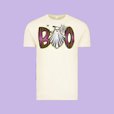 Boo Ghost Vintage Tee Designed By Racoondesign